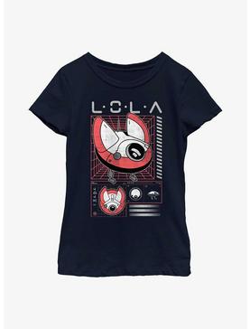 Star Wars Obi-Wan Kenobi Lola Blueprint Youth Girls T-Shirt, NAVY, hi-res