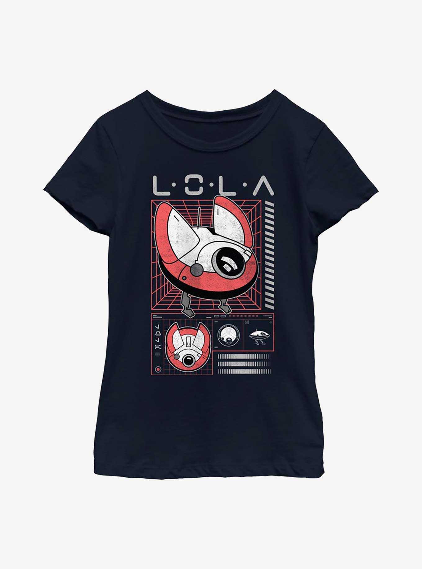 Star Wars Obi-Wan Kenobi Lola Blueprint Youth Girls T-Shirt, , hi-res