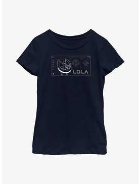 Star Wars Obi-Wan Kenobi Lola Droid Schematic Youth Girls T-Shirt, , hi-res