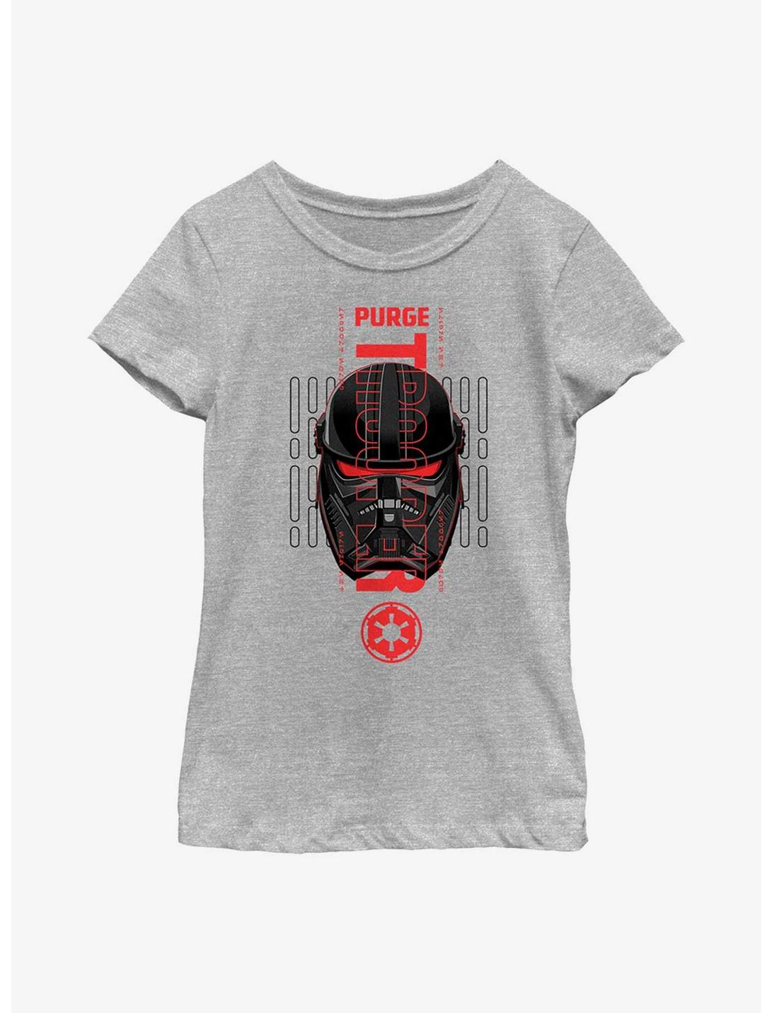 Star Wars Obi-Wan Kenobi Purge Trooper Head Youth Girls T-Shirt, ATH HTR, hi-res