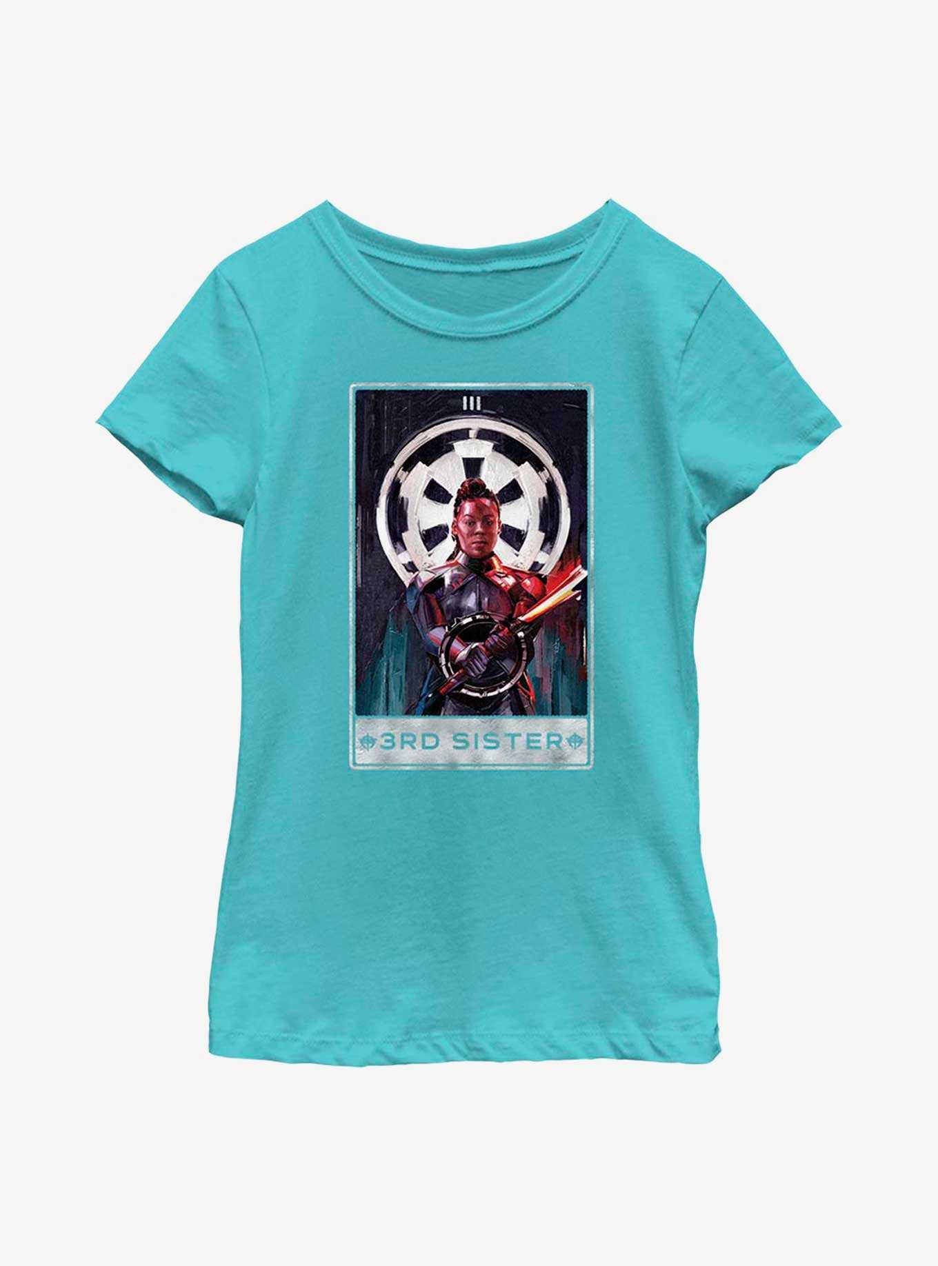 Star Wars Obi-Wan Kenobi 3rd Sister Tarot Card Youth Girls T-Shirt, , hi-res