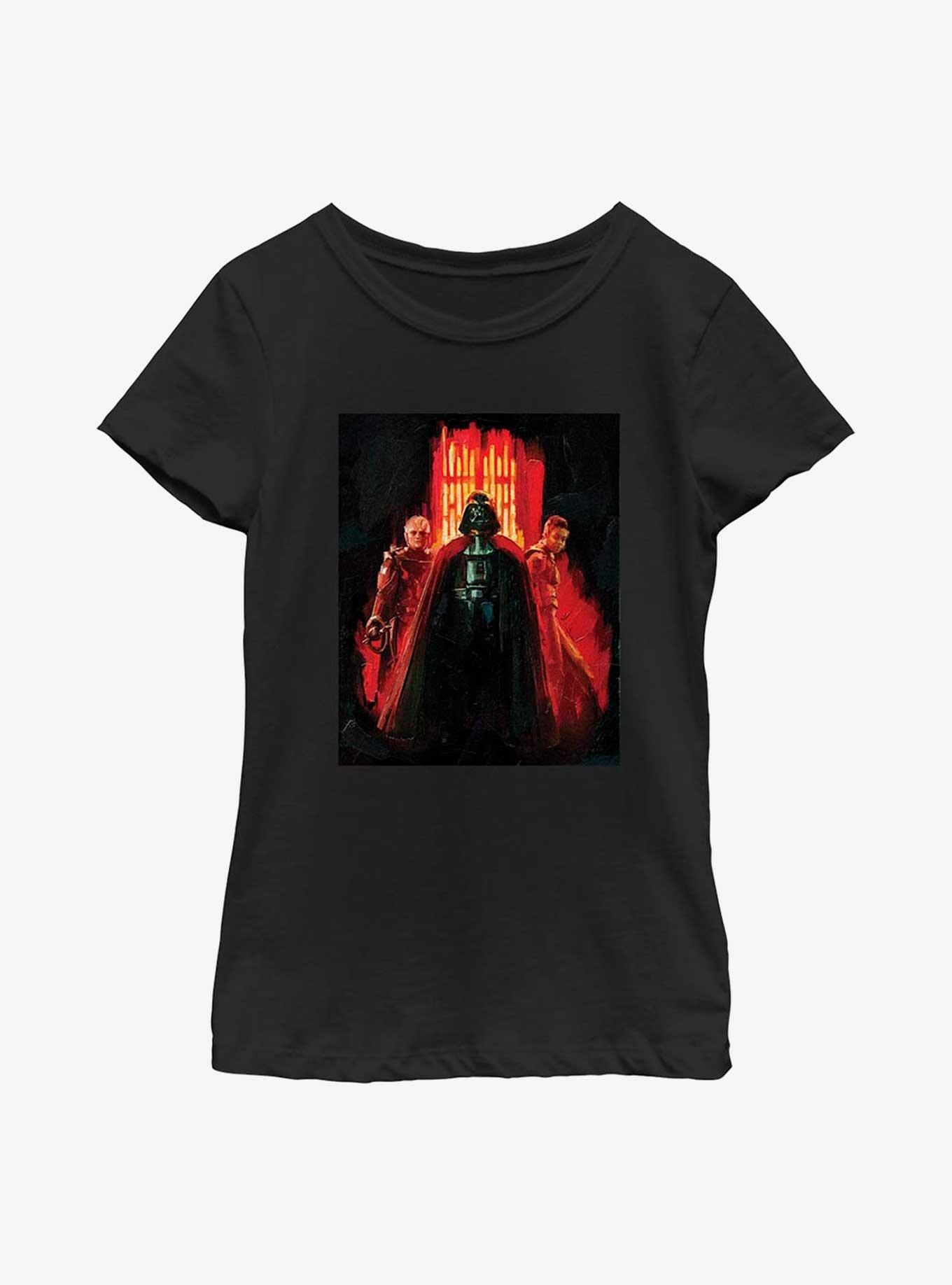 Star Wars Obi-Wan Kenobi Inquisitors Crew Painting Youth Girls T-Shirt, BLACK, hi-res
