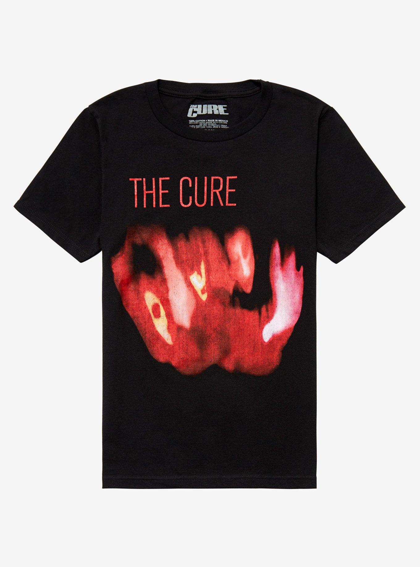 The Cure Blur Boyfriend Fit Girls T-Shirt, BLACK, hi-res