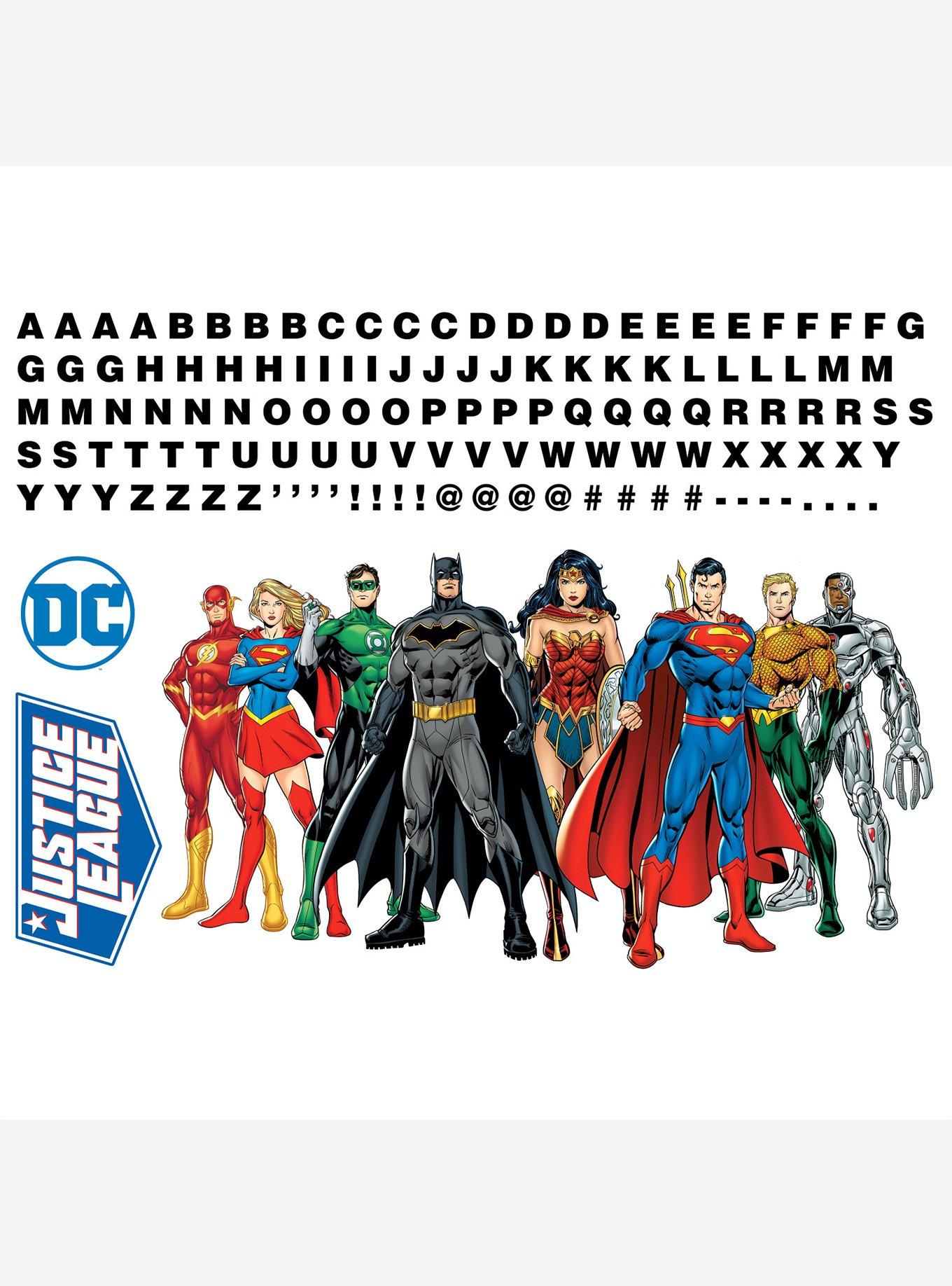 DC Comics Justice League Peel & Stick Giant Wall Decals, , hi-res