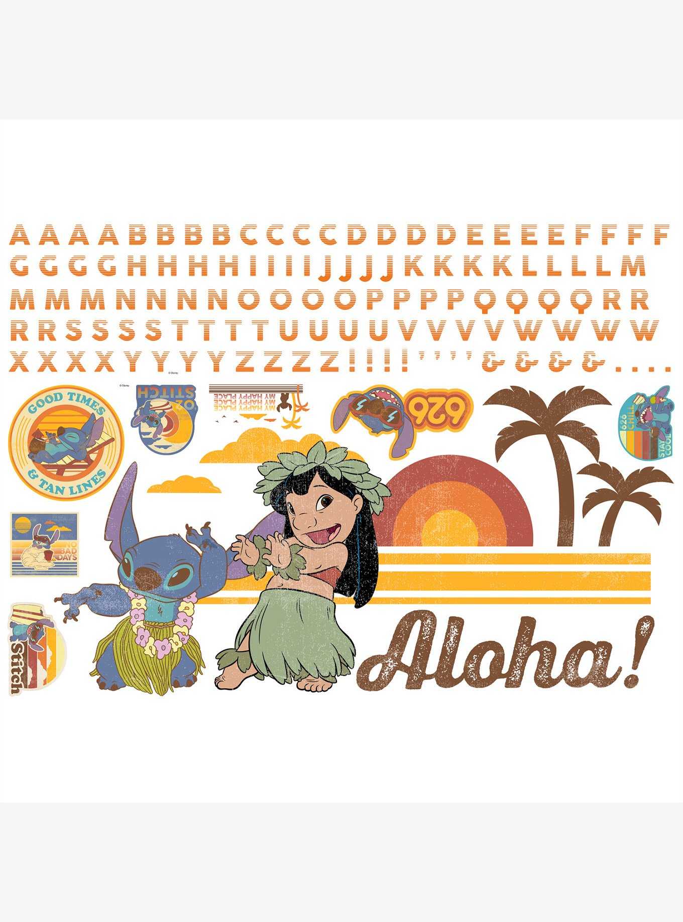 Disney Lilo and Stitch Peel & Stick Giant Wall Decals, , hi-res