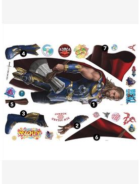 Marvel Thor: Love & Thunder Peel & Stick Giant Wall Decals, , hi-res