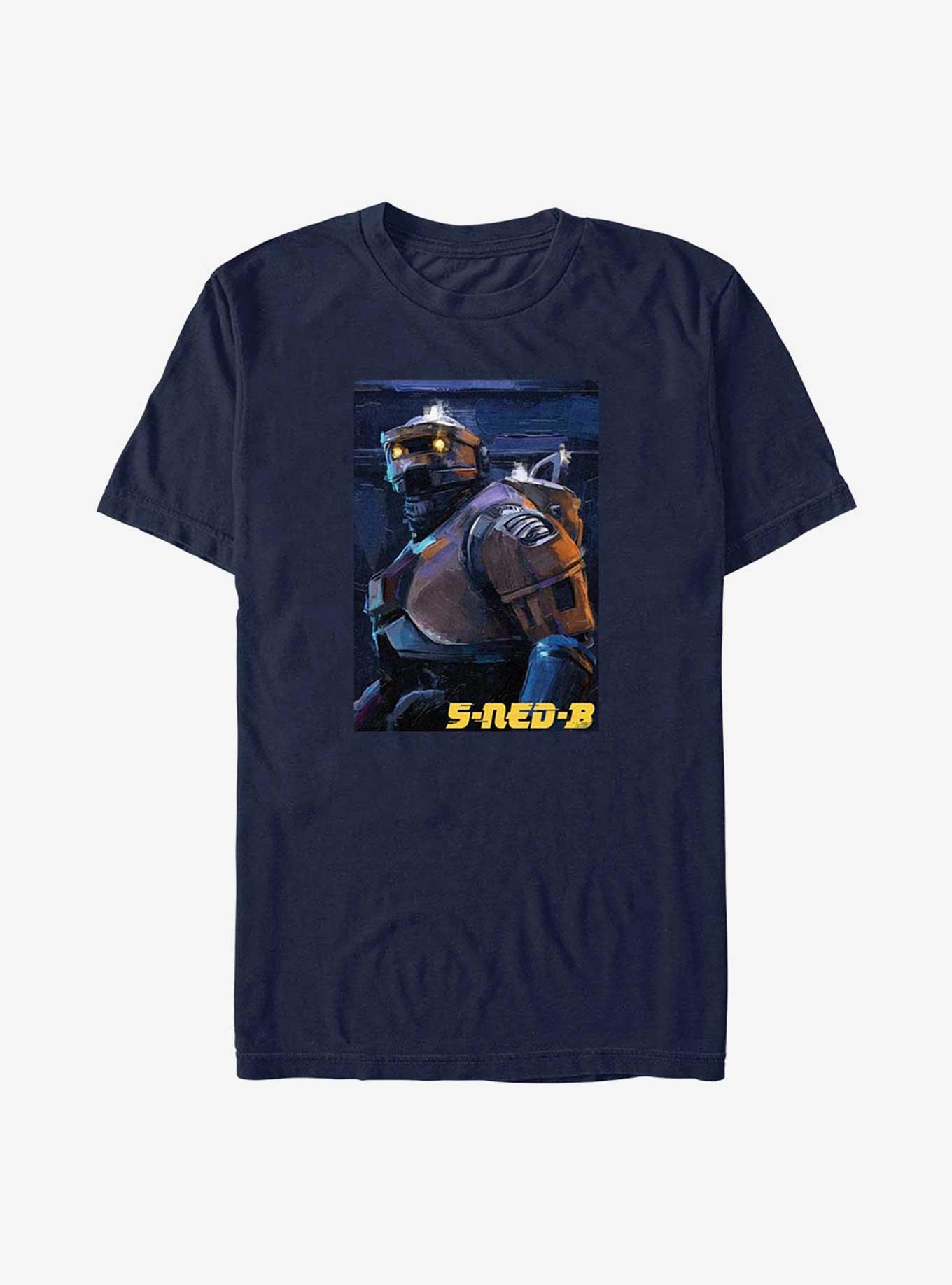 Star Wars Obi-Wan Kenobi 5-NED-B Painting T-Shirt, NAVY, hi-res view 1
