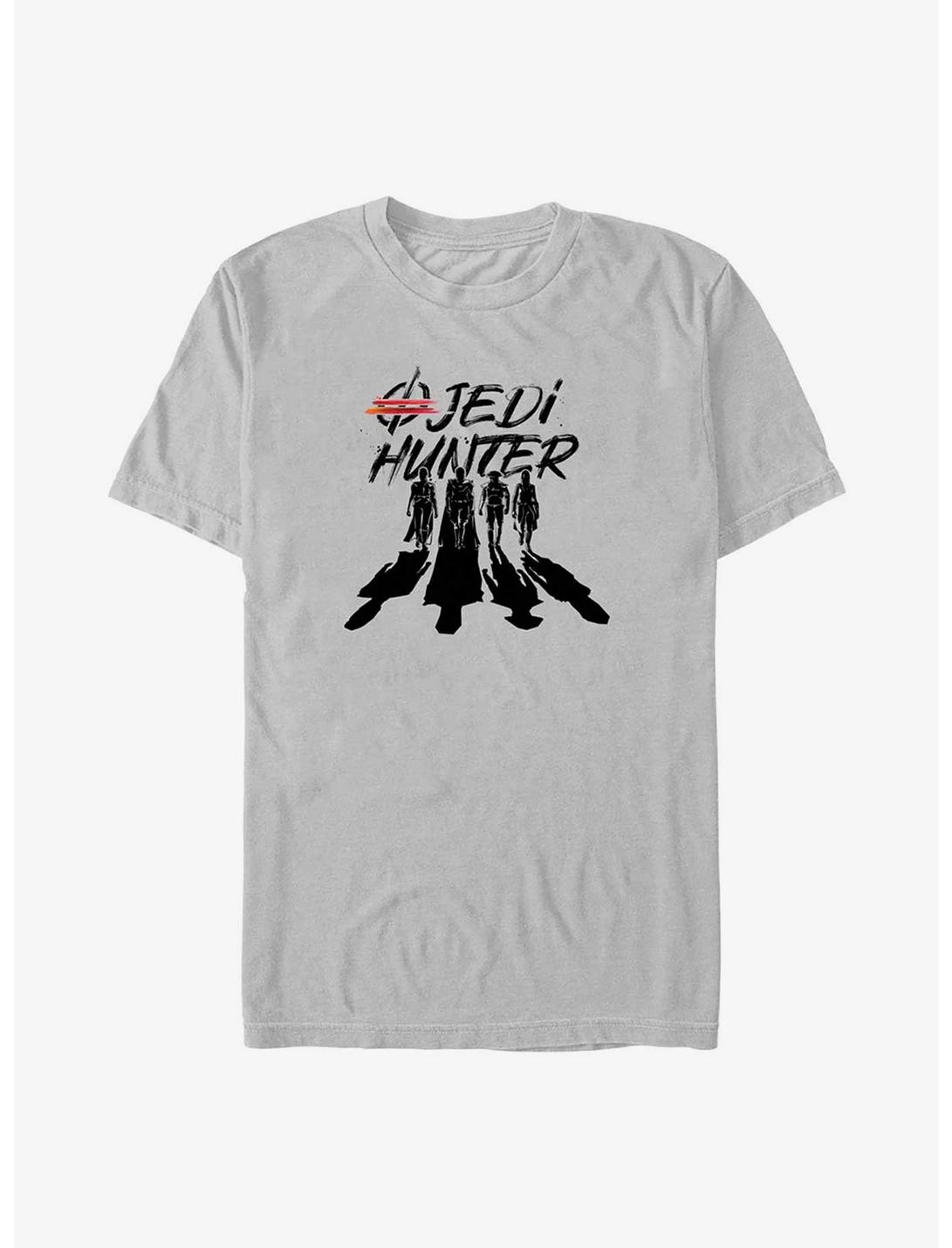 Star Wars Obi-Wan Kenobi Jedi Hunter Silhouettes T-Shirt, SILVER, hi-res