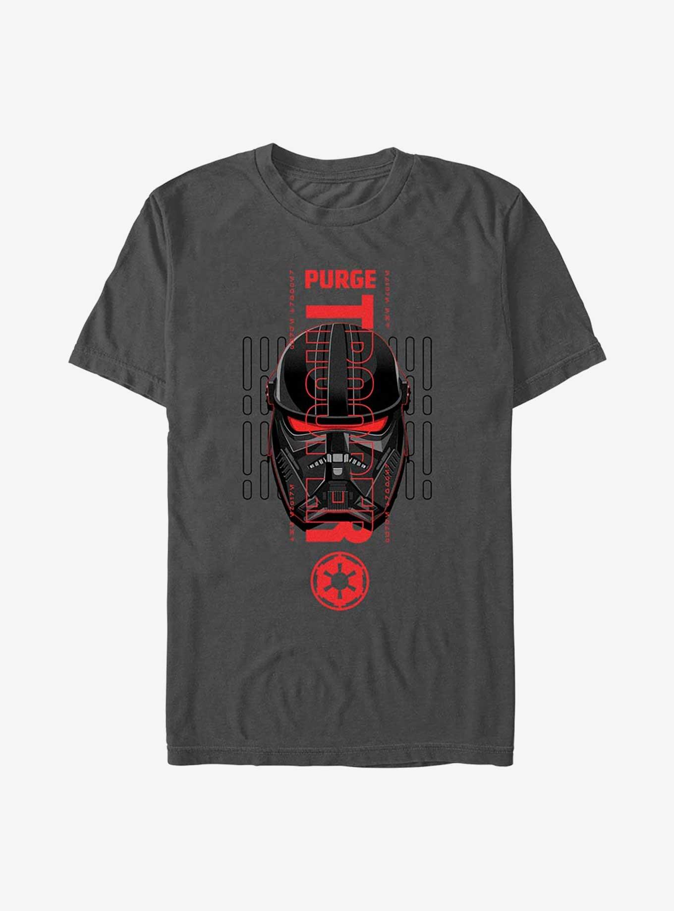 Star Wars Obi-Wan Kenobi Purge Trooper Head T-Shirt, CHARCOAL, hi-res