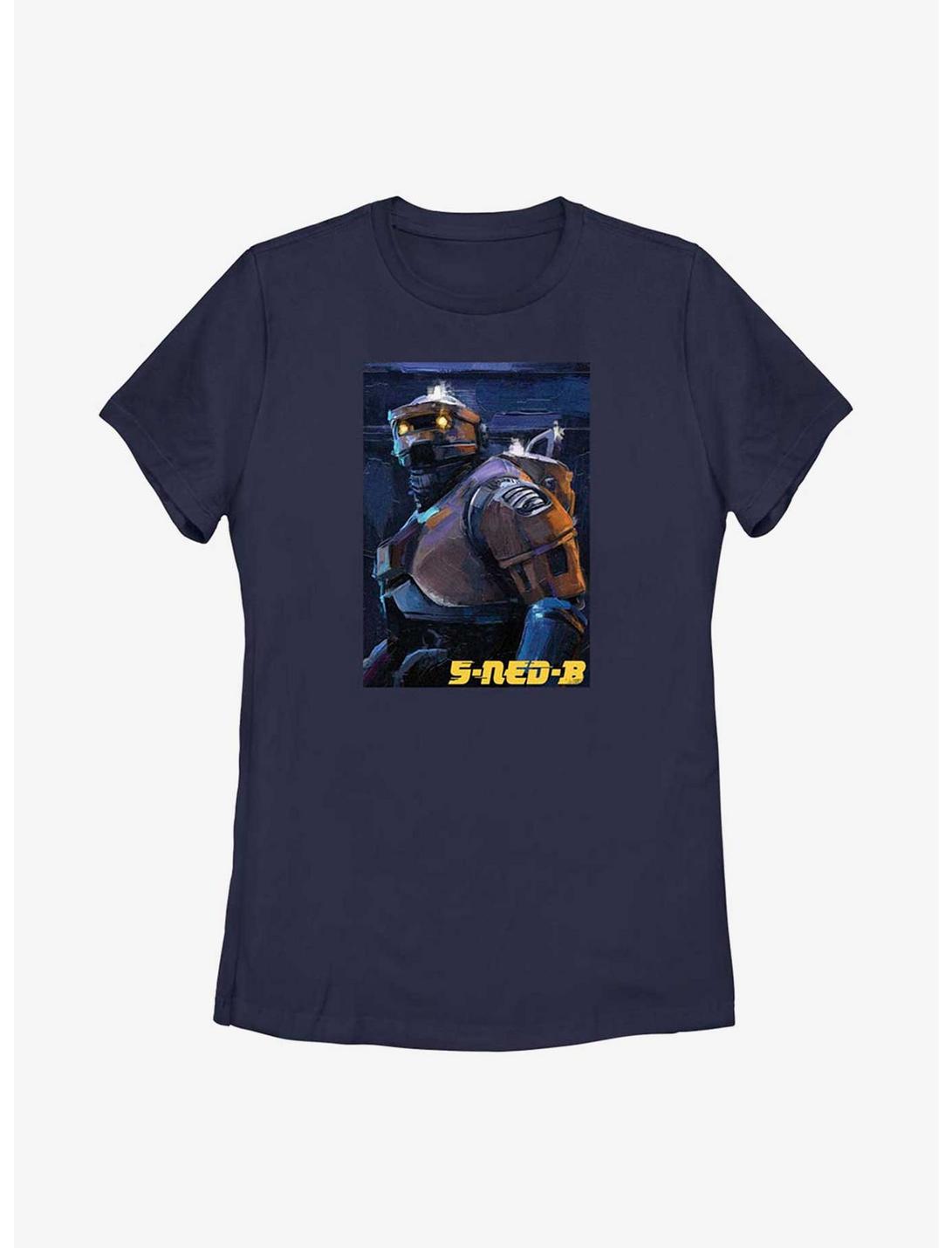 Star Wars Obi-Wan Kenobi 5-NED-B Painting Womens T-Shirt, NAVY, hi-res