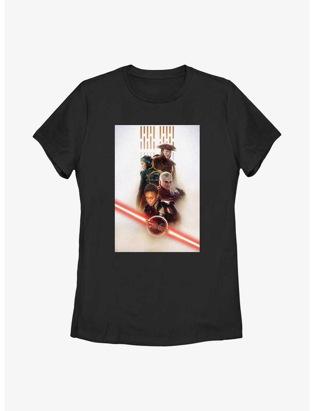 Star Wars Obi-Wan Kenobi Character Poster Womens T-Shirt, BLACK, hi-res