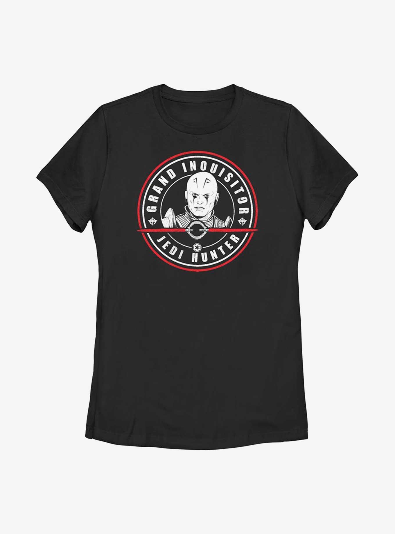 Star Wars Obi-Wan Kenobi Grand Inquisitor Stamp Womens T-Shirt, BLACK, hi-res