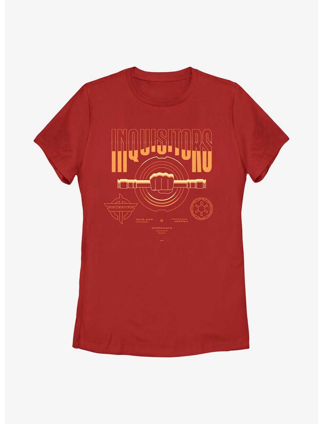 Star Wars Obi-Wan Kenobi Inquisitors Collegiate Womens T-Shirt, RED, hi-res