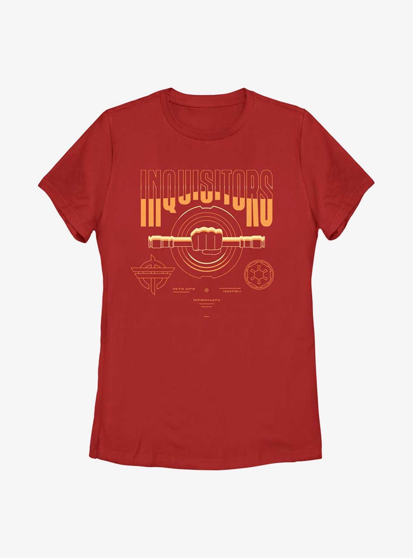 Star Wars Obi-Wan Kenobi Inquisitors Collegiate Womens T-Shirt, RED, hi-res