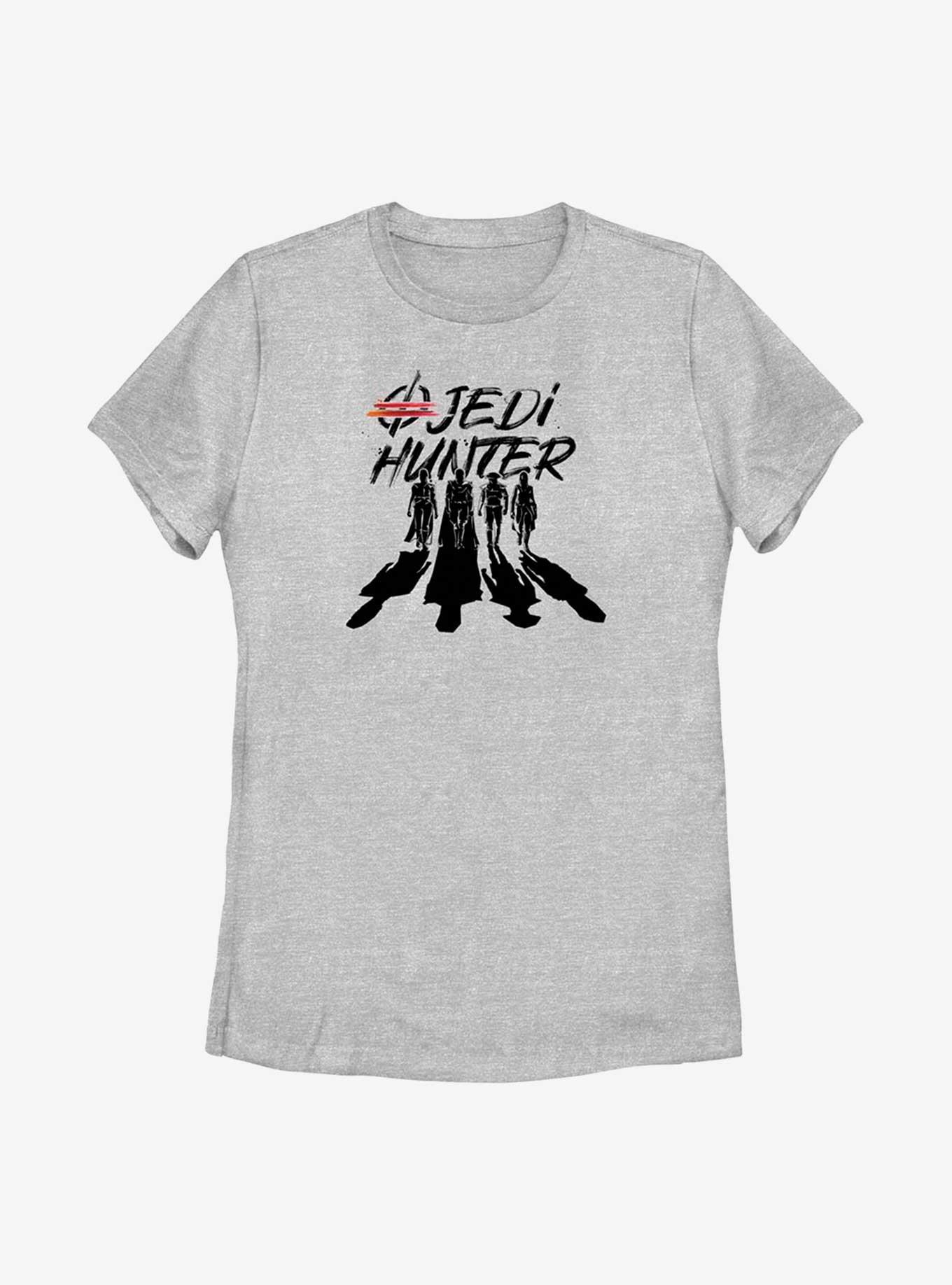 Star Wars Obi-Wan Kenobi Jedi Hunter Silhouettes Womens T-Shirt, ATH HTR, hi-res