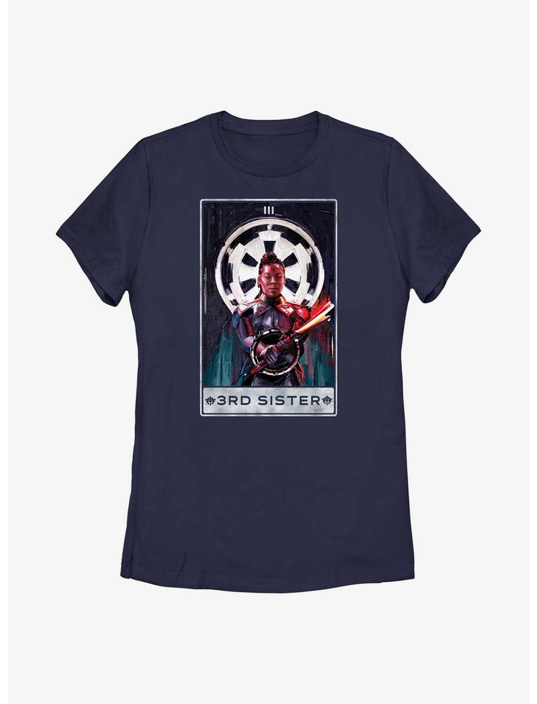 Star Wars Obi-Wan Kenobi 3rd Sister Tarot Card Womens T-Shirt, BLACK, hi-res