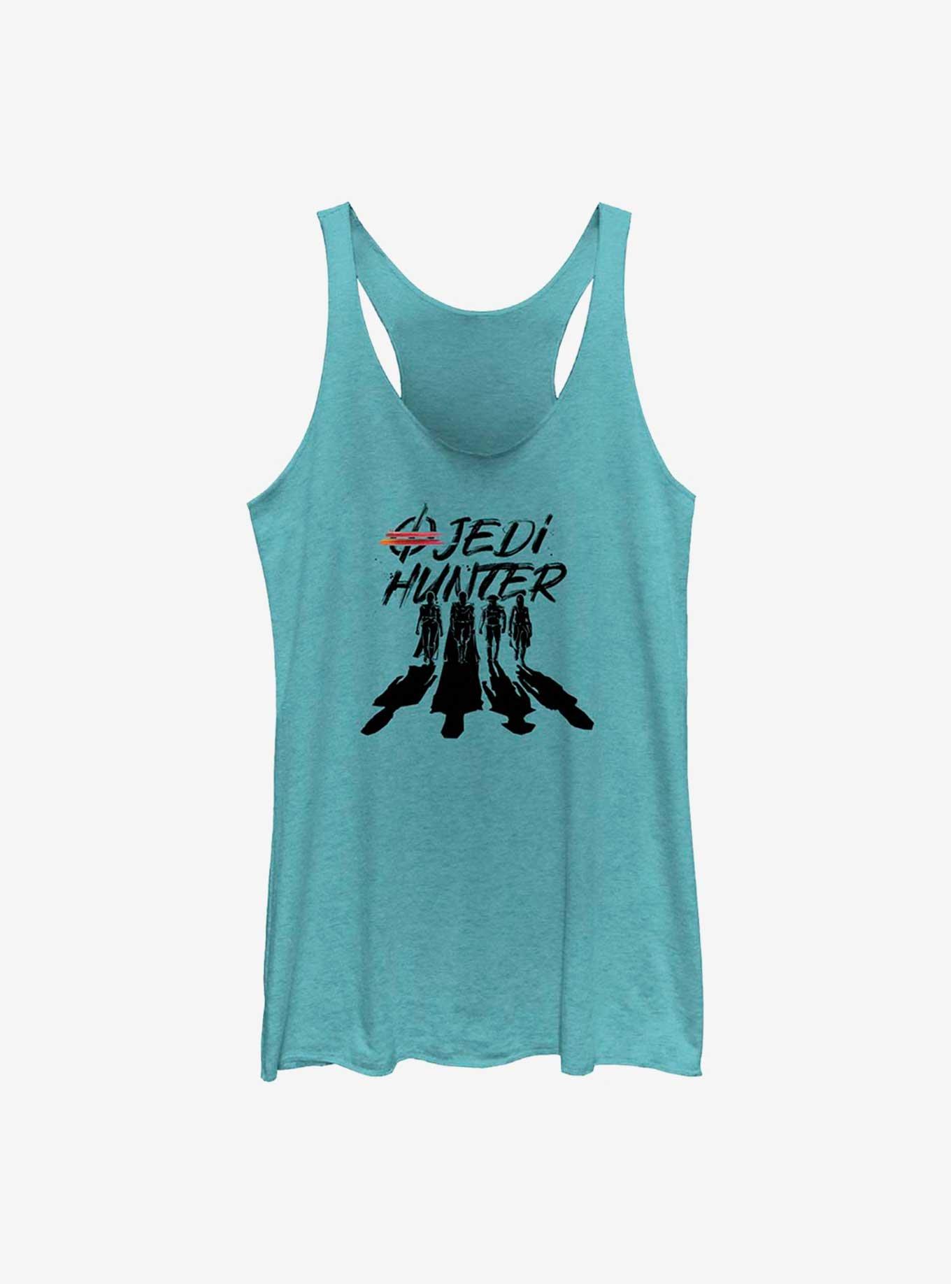 Star Wars Obi-Wan Kenobi Jedi Hunter Silhouettes Womens Tank Top, TAHI BLUE, hi-res