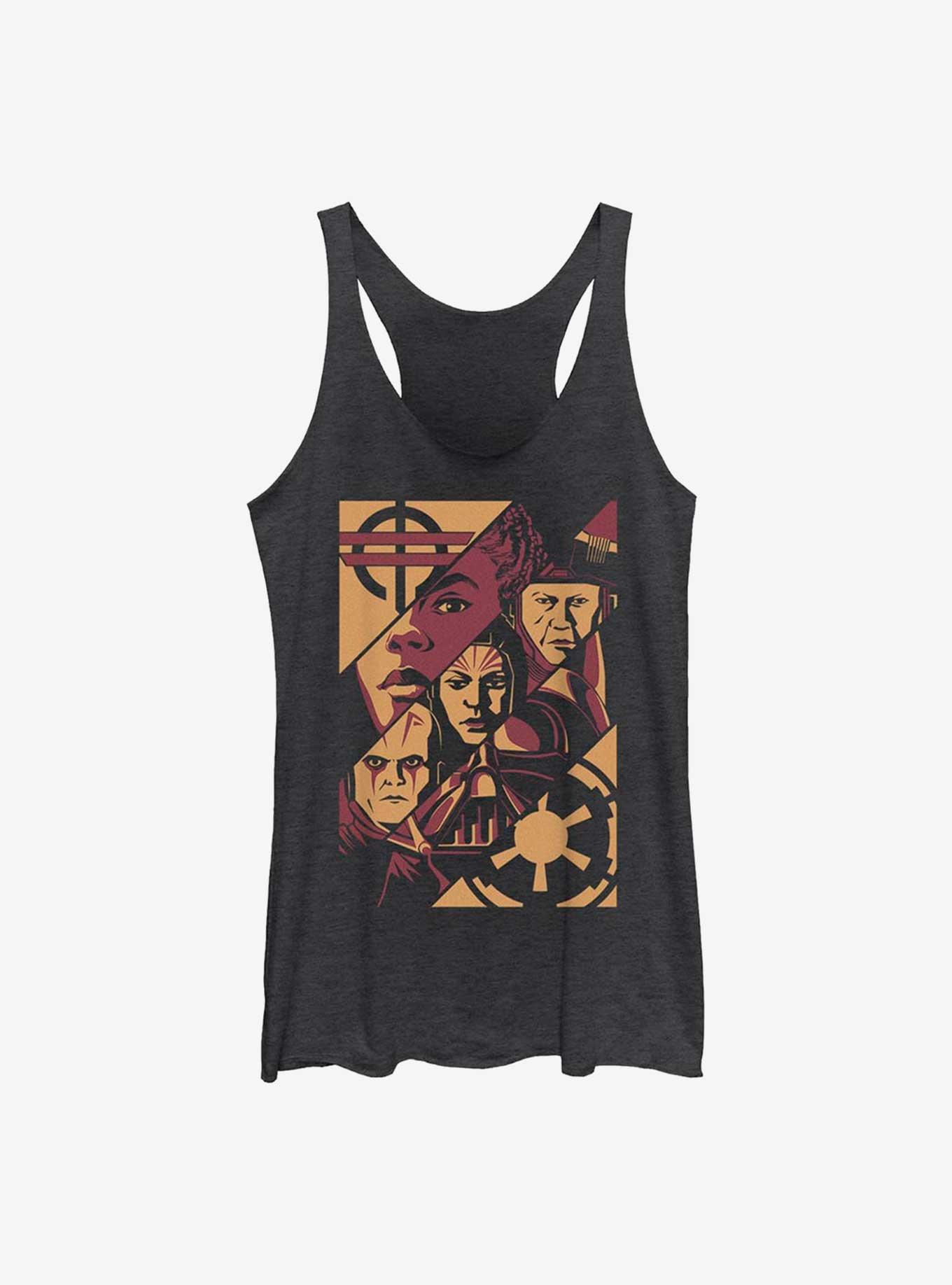 Star Wars Obi-Wan Kenobi Split Panels Womens Tank Top, BLK HTR, hi-res