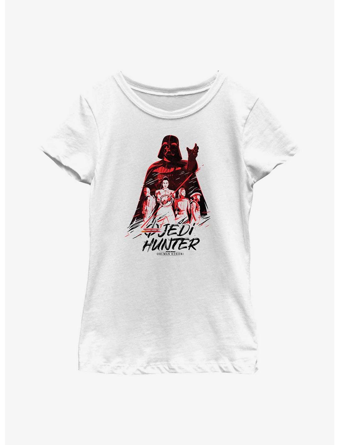 Star Wars Obi-Wan Kenobi Jedi Hunter Youth Girls T-Shirt, WHITE, hi-res