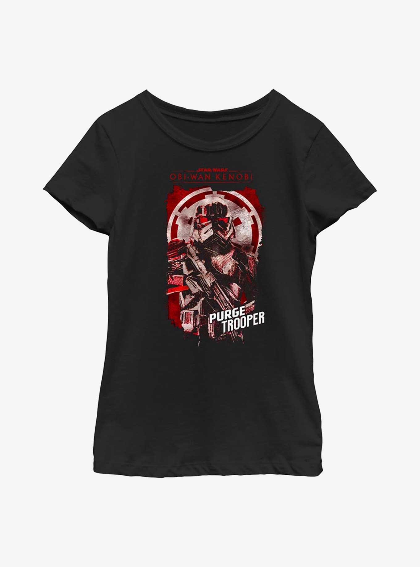 Star Wars Obi-Wan Kenobi Purge Trooper Youth Girls T-Shirt, BLACK, hi-res