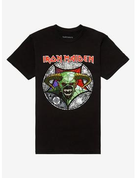 Iron Maiden Legacy Of The Beast Stained Glass Boyfriend Fit Girls T-Shirt, , hi-res