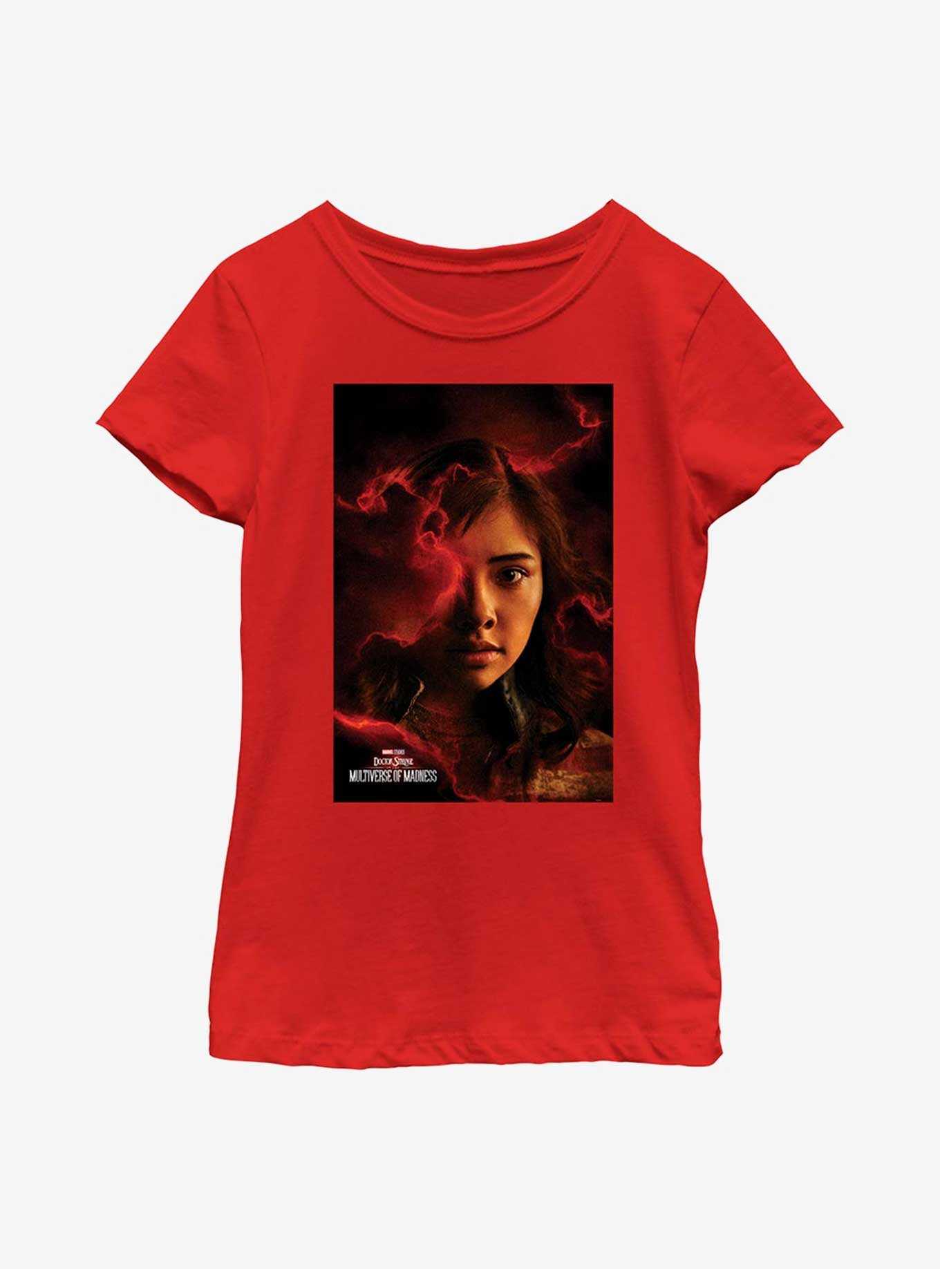 Marvel Doctor Strange In The Multiverse Of Madness America Chavez Poster Youth Girls T-Shirt, , hi-res