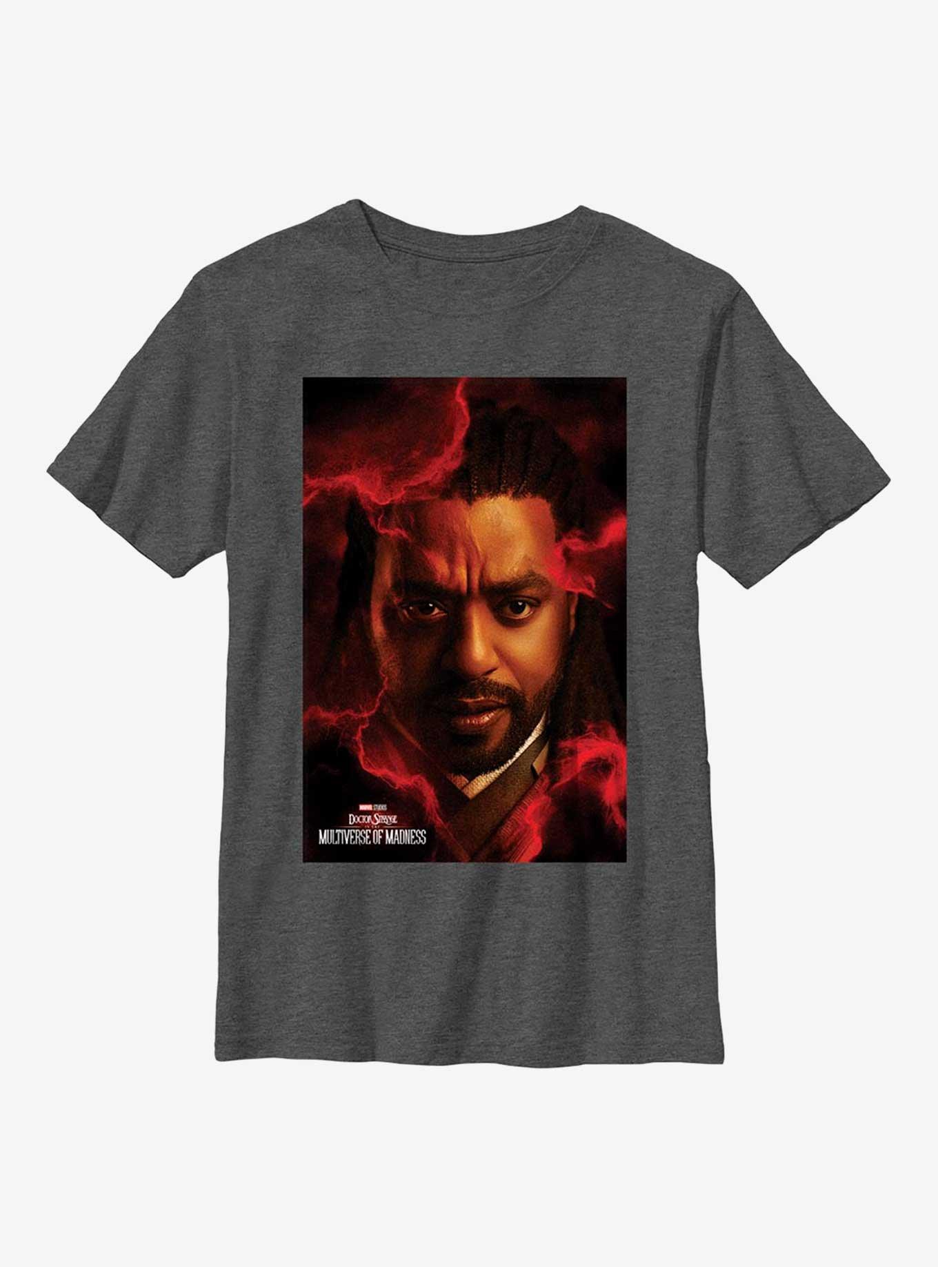 Marvel Doctor Strange In The Multiverse Of Madness Mordo Poster Youth T-Shirt, CHAR HTR, hi-res