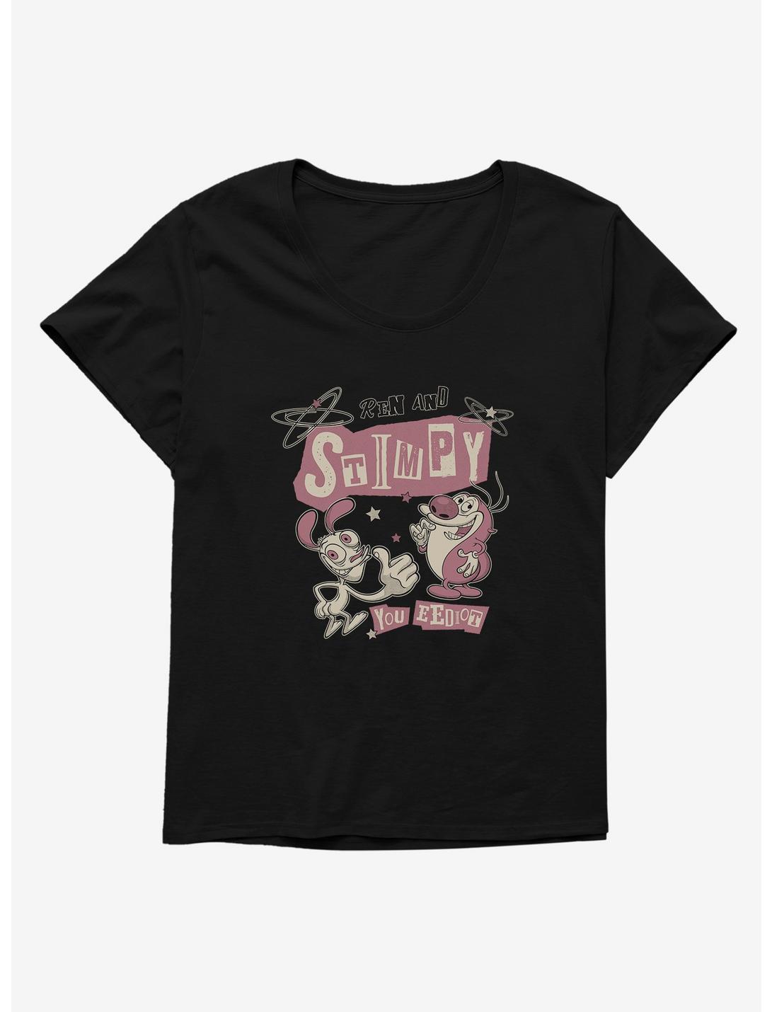 The Ren & Stimpy Show You Eediot Womens T-Shirt Plus Size, , hi-res