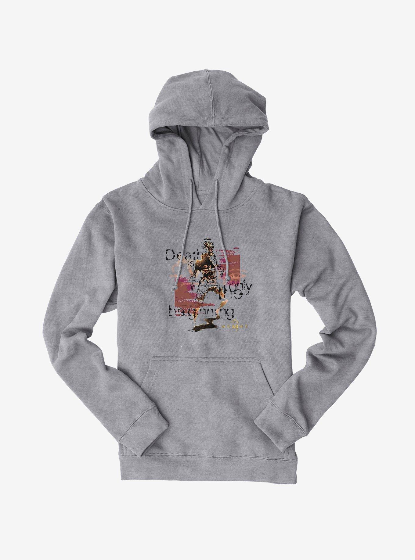 The Mummy Death Is Only The Beginning Hoodie, HEATHER GREY, hi-res
