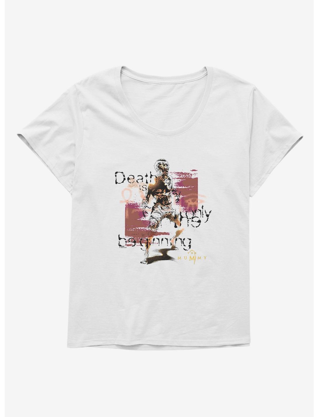 The Mummy Death Is Only The Beginning Girls T-Shirt Plus Size, WHITE, hi-res