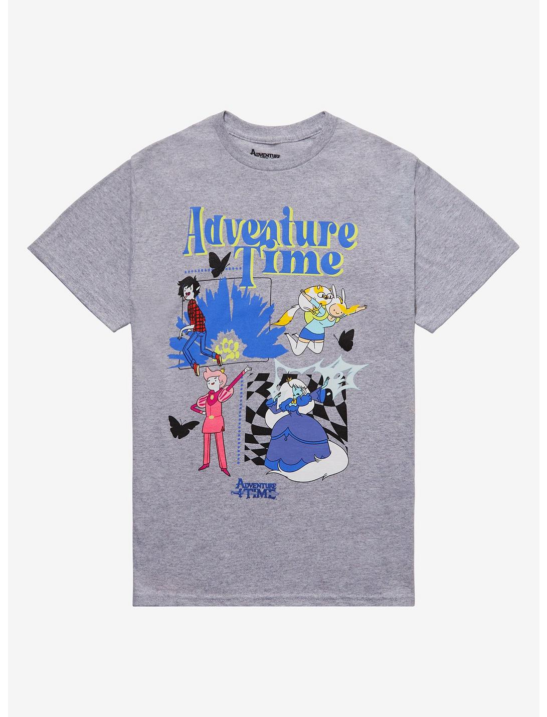 Adventure Time Characters T-Shirt, HEATHER GREY, hi-res