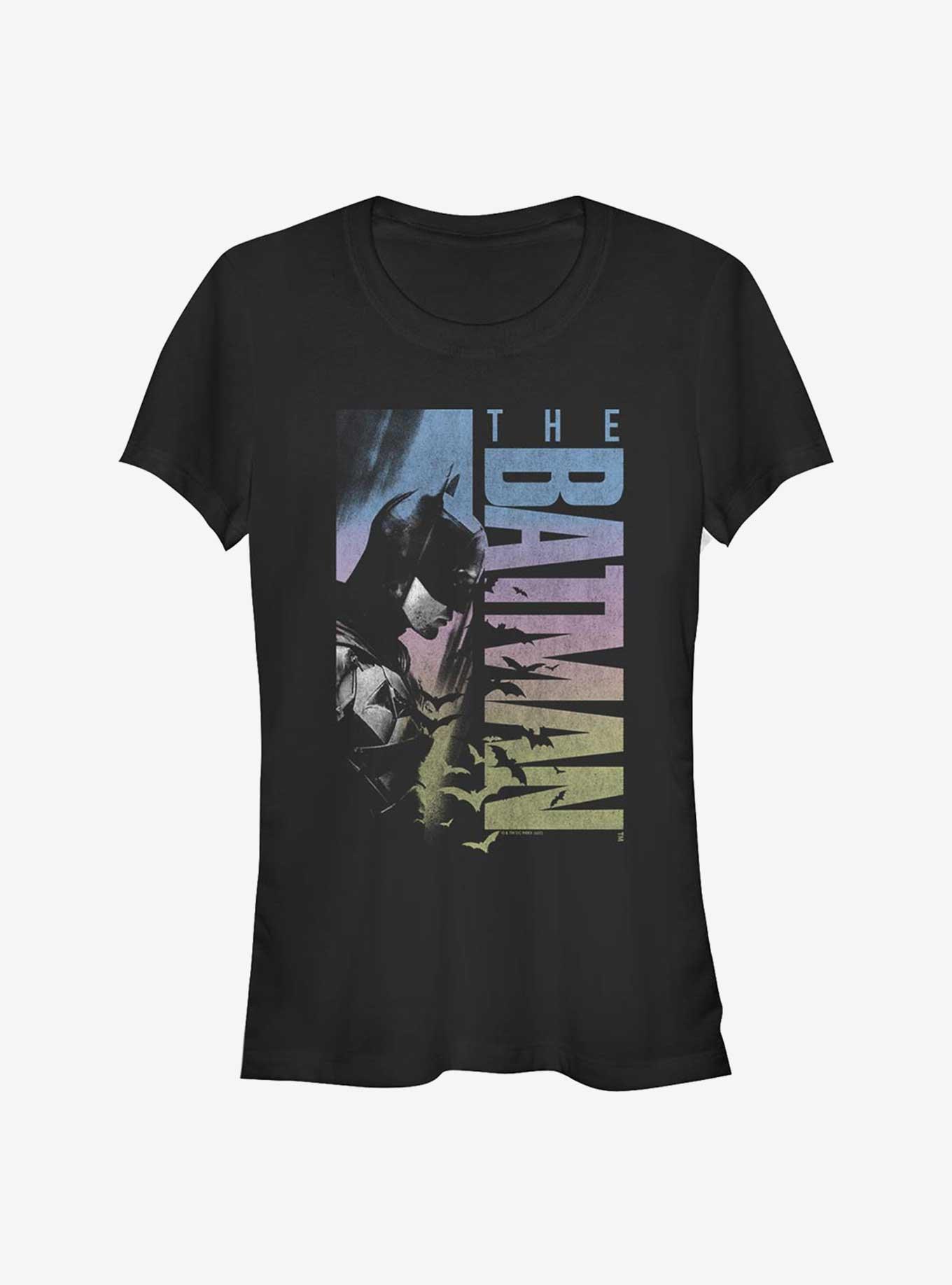 DC Comics The Batman Rainbow Poster Girls T-Shirt, , hi-res