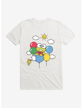 Keroppi Balloon Escape T-Shirt, WHITE, hi-res
