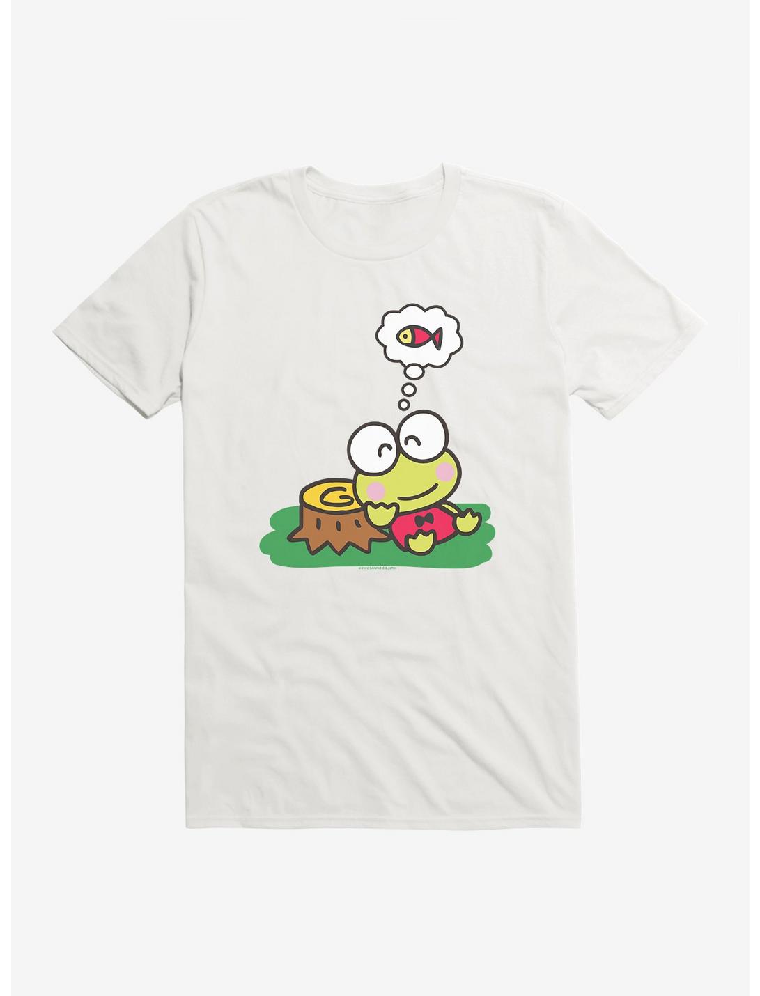 Keroppi Outdoor Thinking T-Shirt, WHITE, hi-res