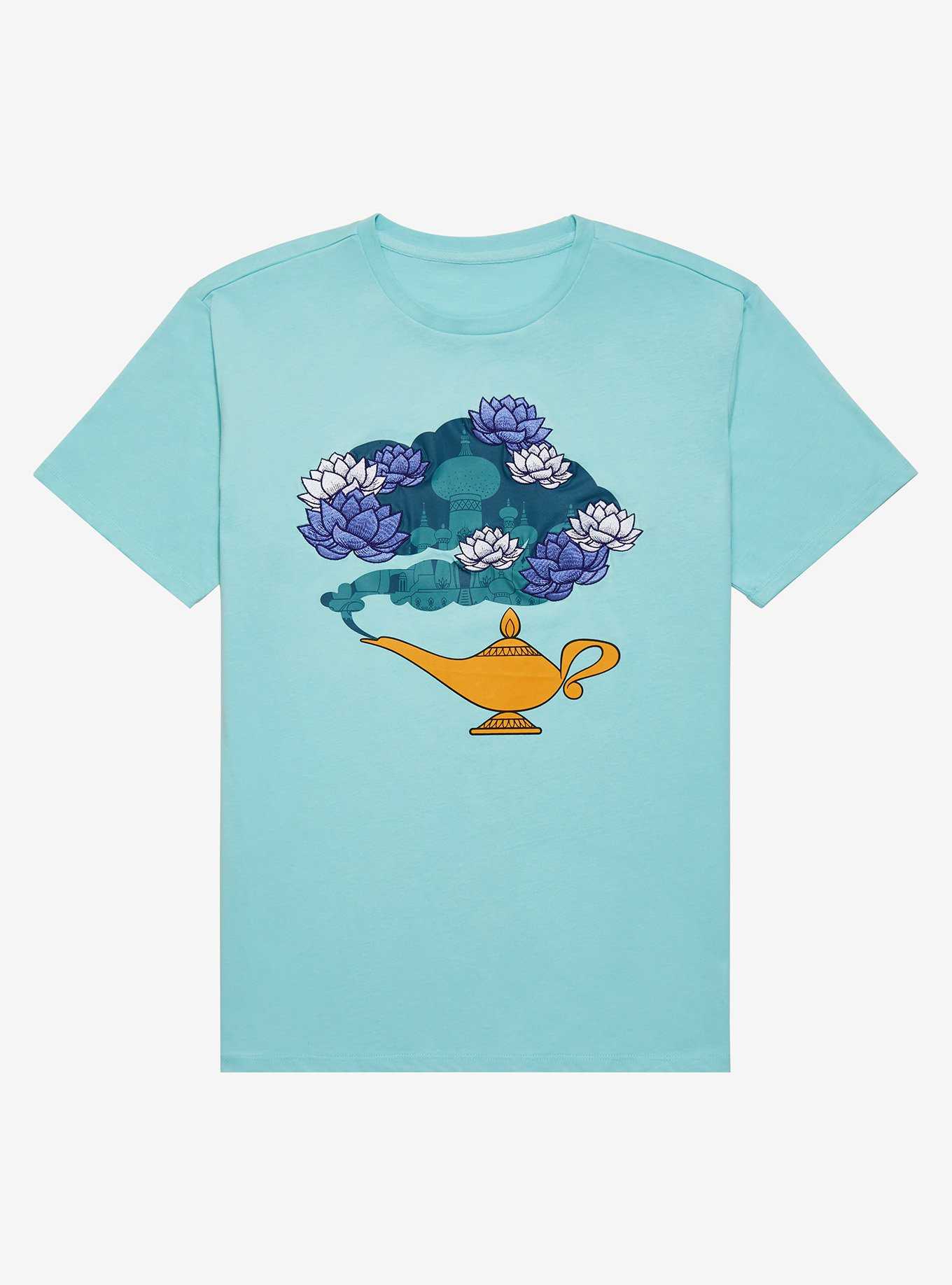Our Universe Disney Aladdin Floral Lamp Embroidered T-Shirt, , hi-res