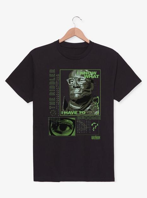 WEIRDOウィアード 2022SS THE BATMAN MTHE RIDDLER L/S SHIRTS開襟 長袖レーヨンシャツ【L】【MSHA79012】 DC Comics The Batman The Riddler T-Shirt - BLACK | BoxLunch