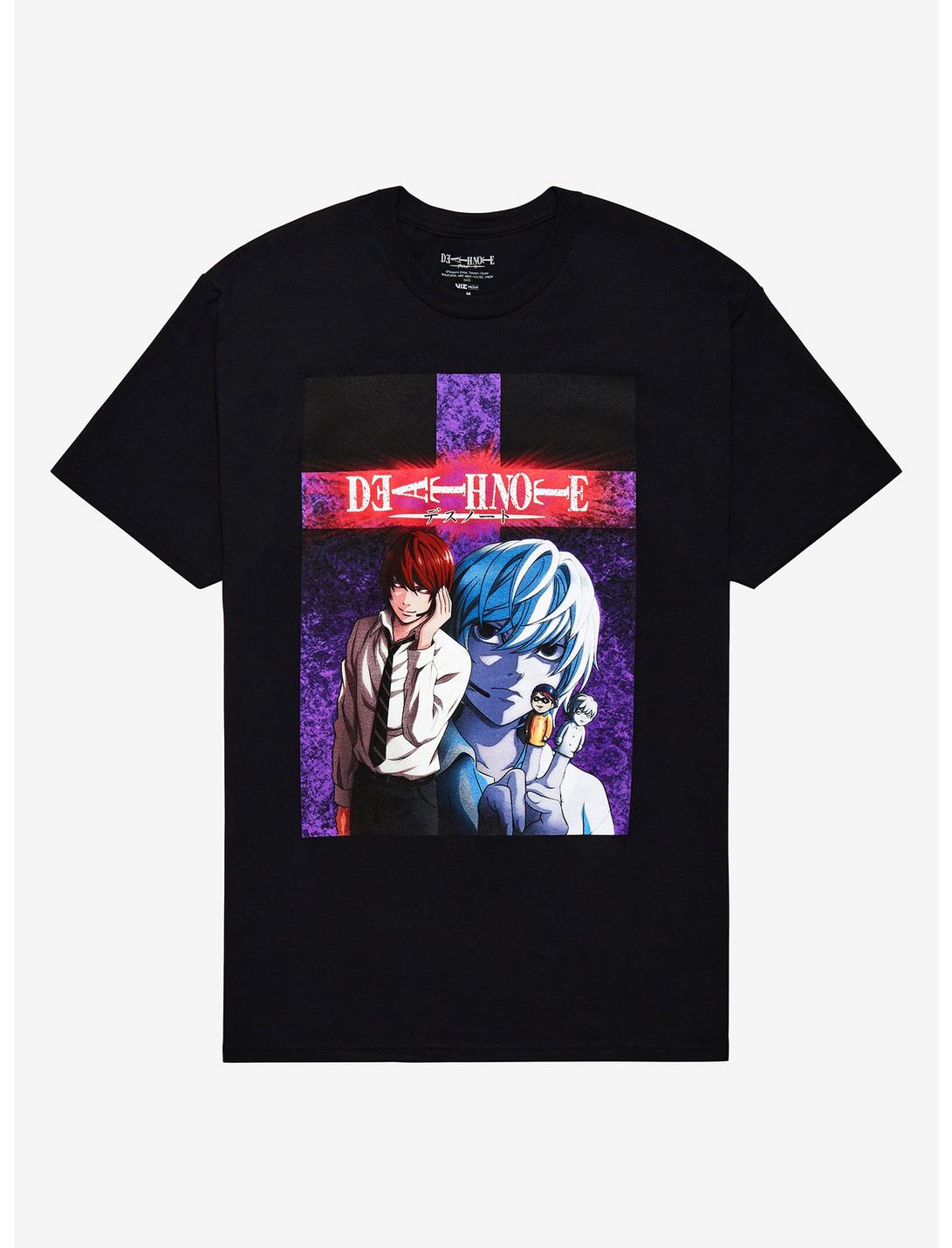 Death Note Light & Near T-Shirt, BLACK, hi-res