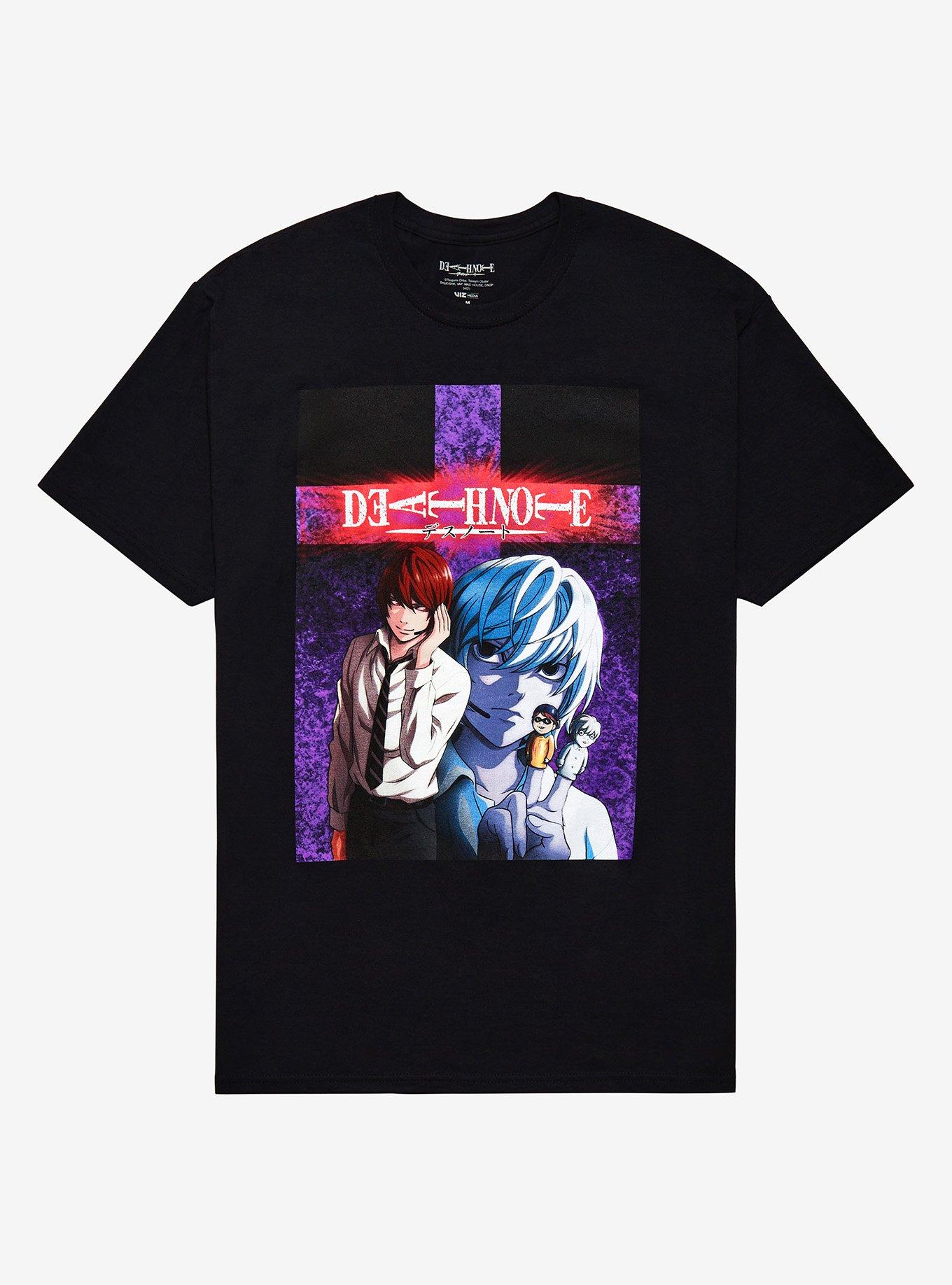 Death Note Light & Near T-Shirt, BLACK, hi-res
