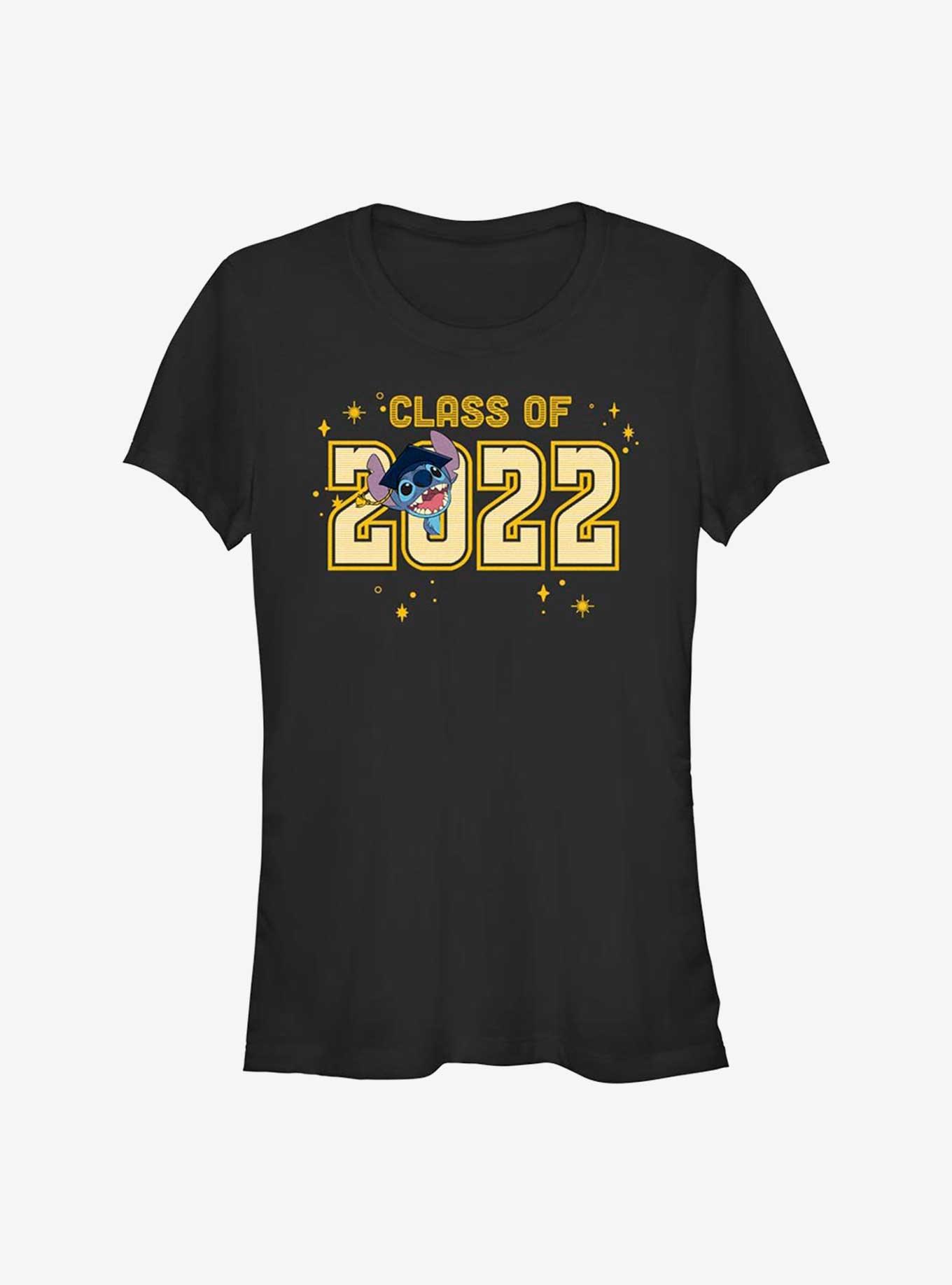 Disney Lilo & Stitch Graduation Class of 22 Girls T-Shirt, BLACK, hi-res
