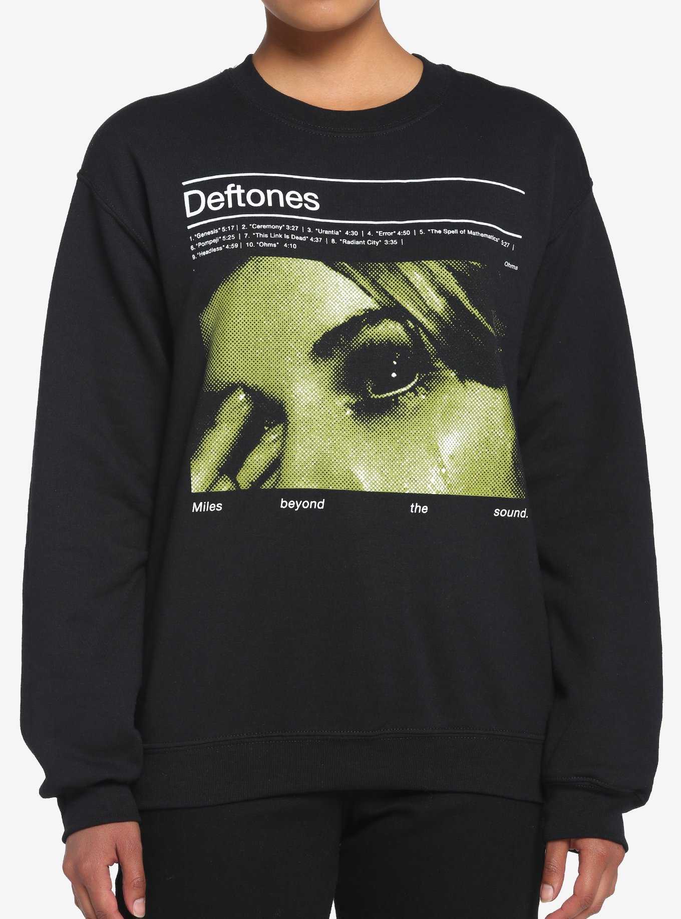 Oversized Hoodie with Motif - Black/Deftones - Ladies