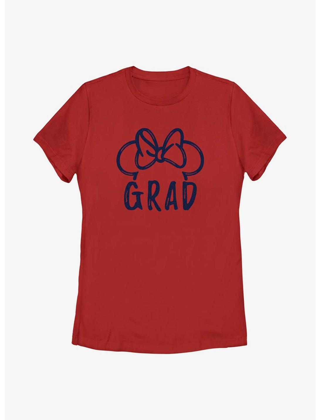 Disney Minnie Mouse Grad Ears Womens T-Shirt, RED, hi-res