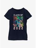 Marvel Class Of 2022 Group Youth Girls T-Shirt, NAVY, hi-res