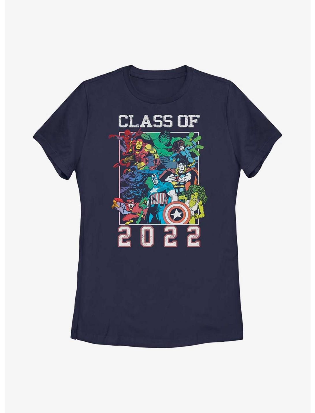Marvel Class Of 2022 Group Womens T-Shirt, NAVY, hi-res
