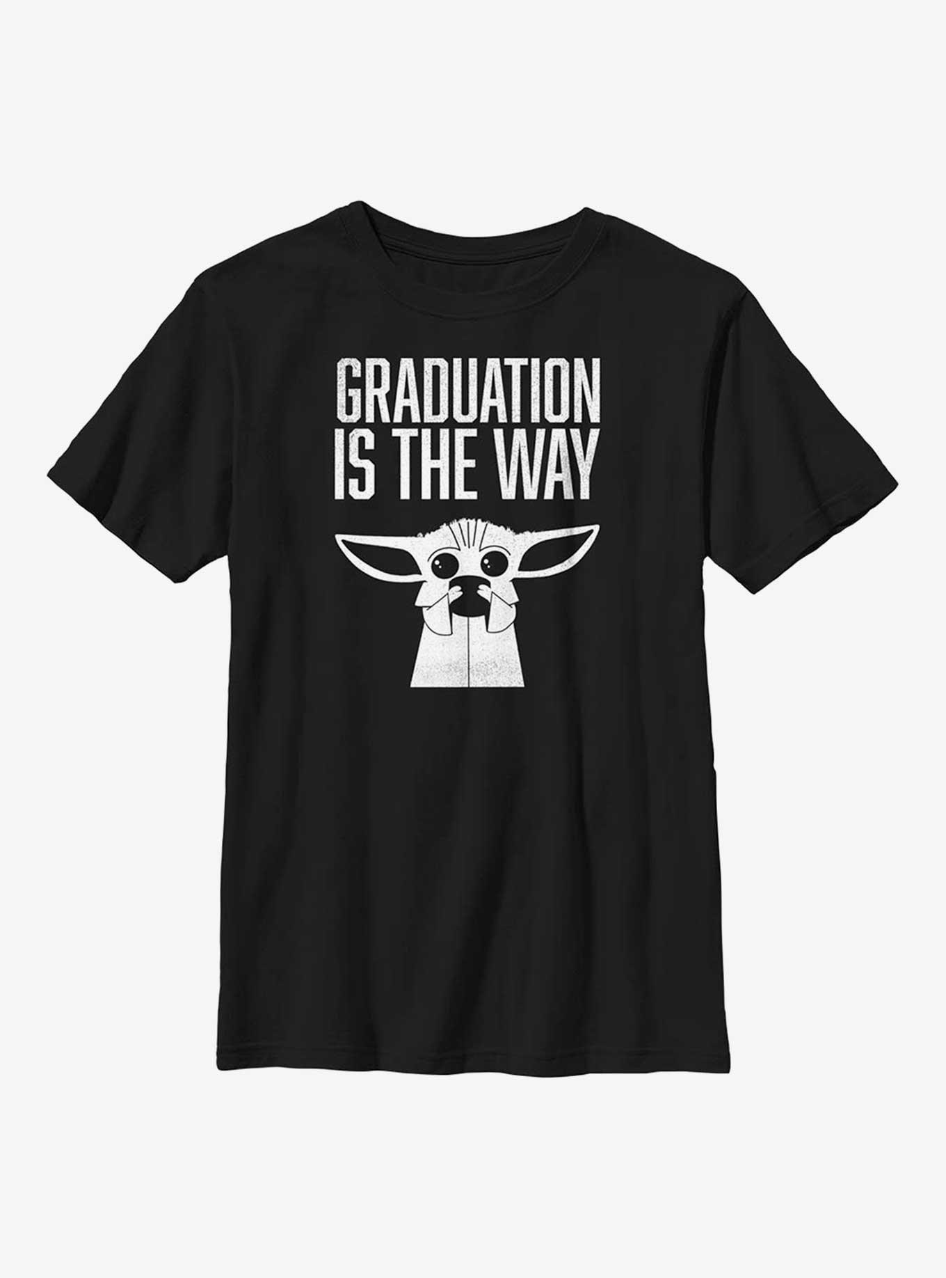 Star Wars The Mandalorian Grogu Graduation Youth T-Shirt, BLACK, hi-res