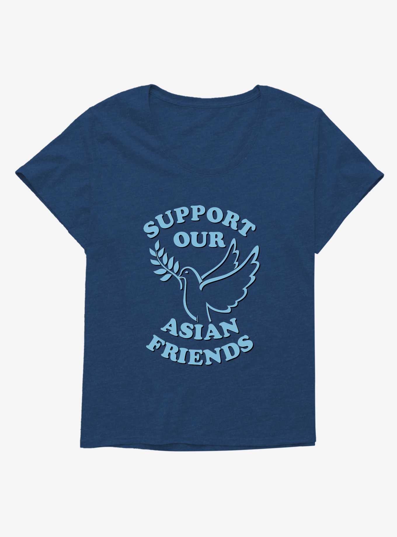 Support Our Asian Friends Girls T-Shirt Plus Size, , hi-res
