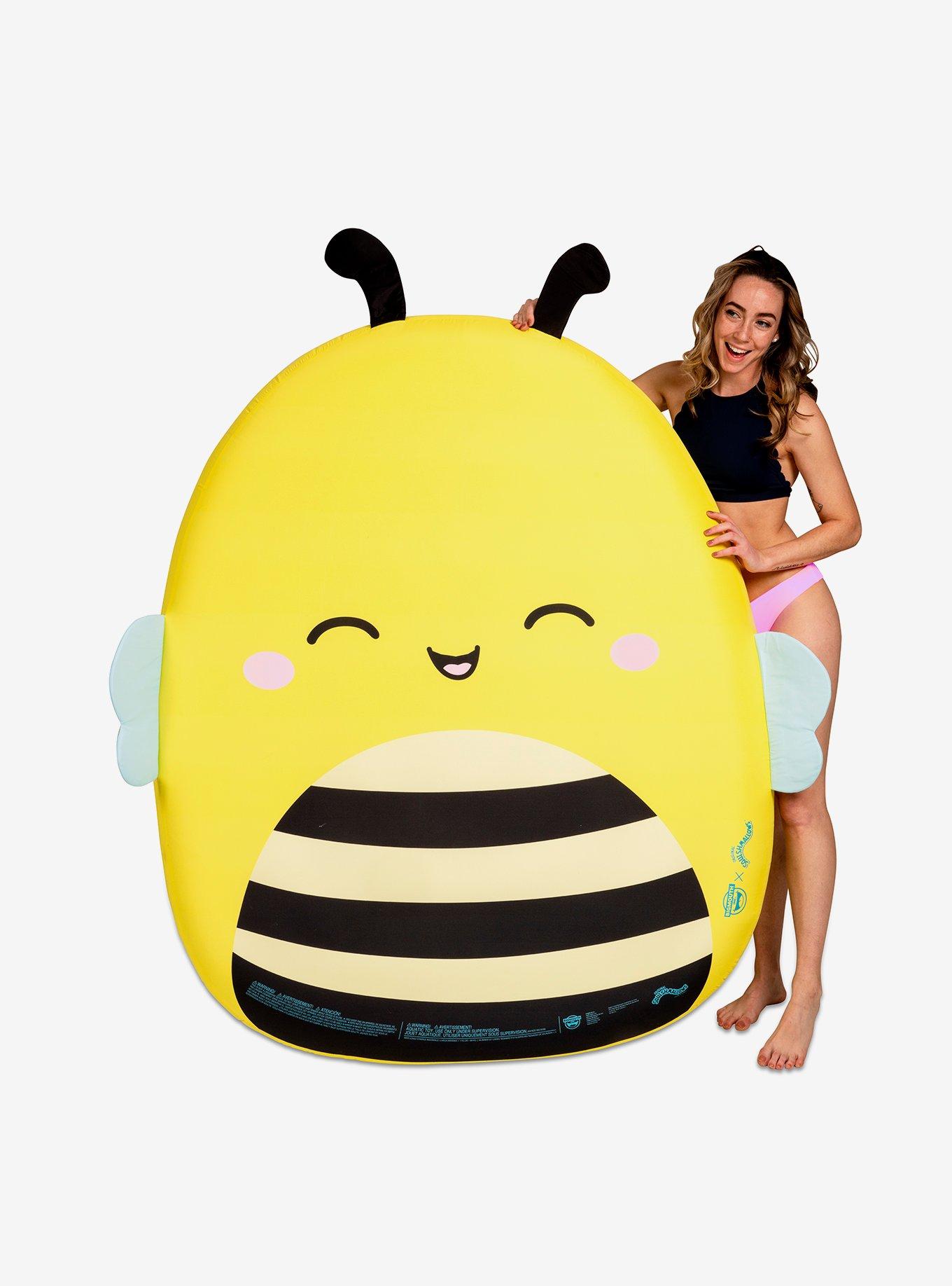 Squishmallows Sunny The Bee Fabric Covered Pool Float