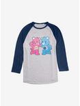 Care Bears Cheer and Grumpy Cool Raglan, Ath Heather With Navy, hi-res