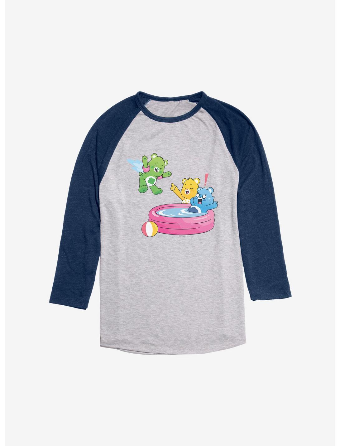 Care Bears Cannonball Jump Raglan, Ath Heather With Navy, hi-res