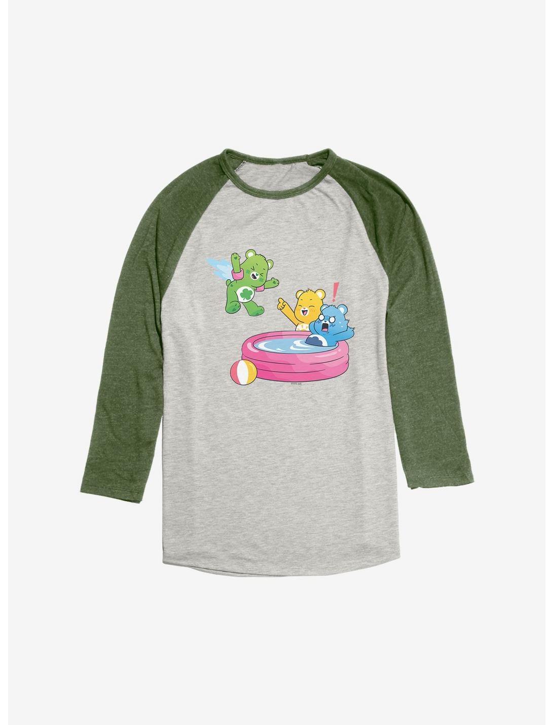 Care Bears Cannonball Jump Raglan, Oatmeal With Moss, hi-res
