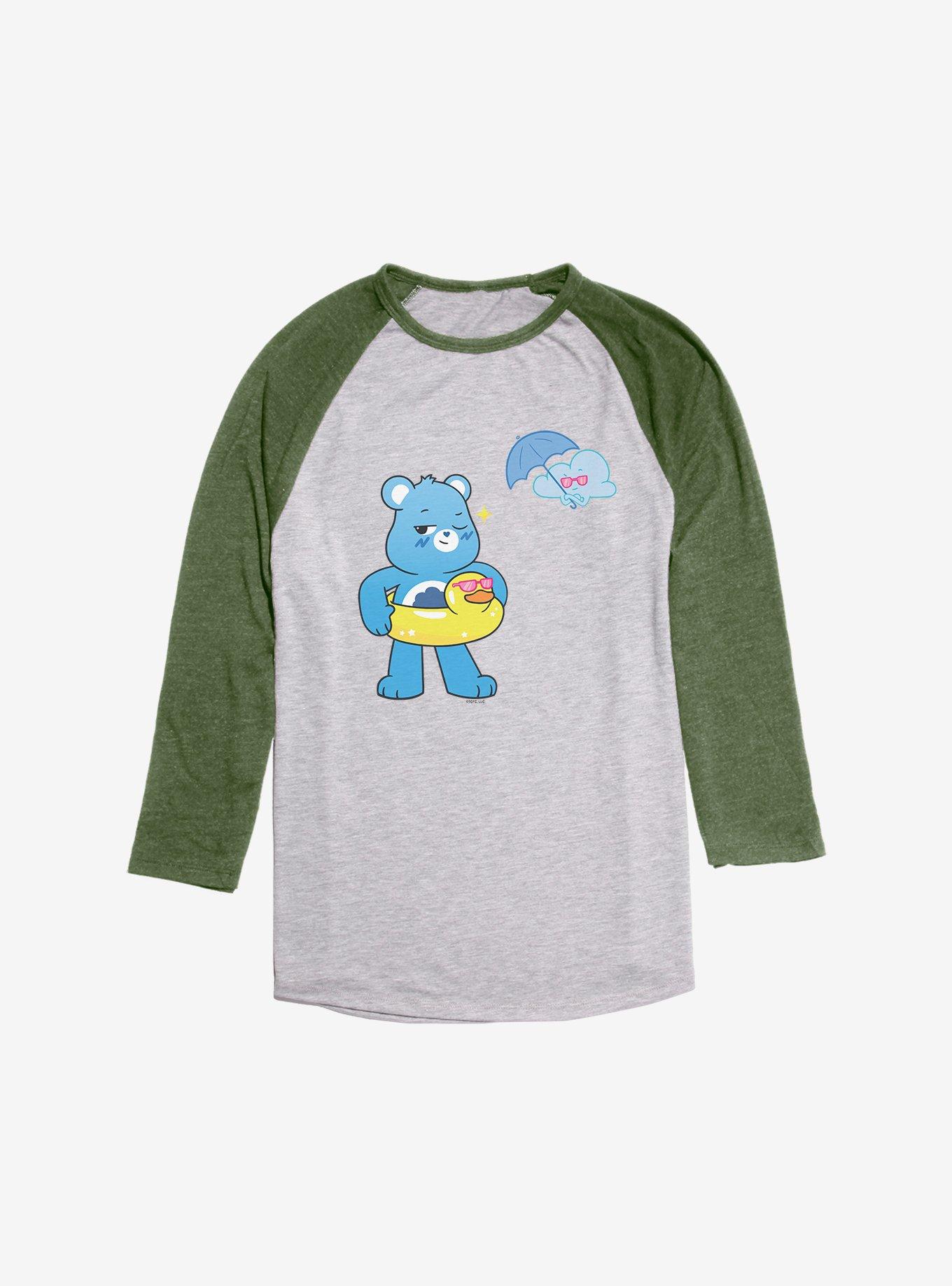 Care Bears Grumpy Wink Raglan, Ath Heather With Moss, hi-res